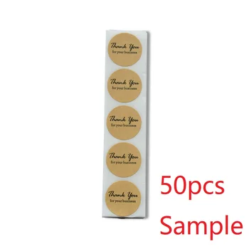 50Pcs/wad Aukso Nulio Off Lipdukai Apvalios Formos Ženklų lipdukas 