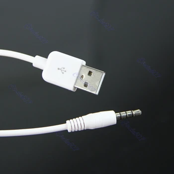 USB 3,5 mm Duomenų Sinchronizavimo Įkrovimo Kabelis Adapteris, skirtas Apple iPod Shuffle 2-osios 4220
