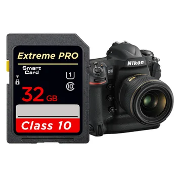 Profesinės 64GB SDXC Kortelė 128 GB 256 GB 16GB 32GB SDHC SD Kortelės Atminties Kortelės C10 greito Nikon Canon 4410