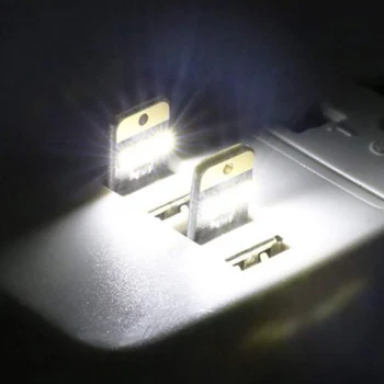 5vnt Mini USB Power LED Šviesos Naktį Kempingas Eqpment Galios Bankas Kompiuteris Ultra Low Power 2835 Žetonų Kišenėje Kortelės Lempos