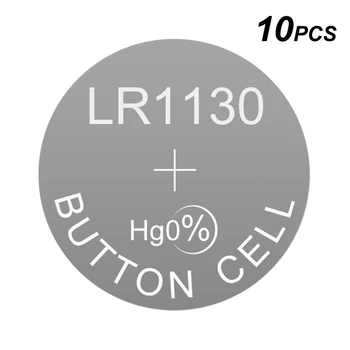 Šarminis Mygtuką Skaičiuoklė Baterija Žiūrėti Ląstelių LR1130 1,5 V LR Monetos 10TN Atitikmenis 189 389 389A D389 LR1131 LR54 G10A RW49 V389