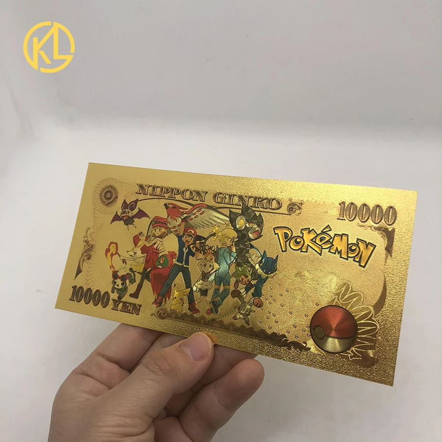 1 3pcs Pokemon Kortas Pikachu Pokeball Aukso Banknotų Jenų Aukso Plastikinių Banknotų Klasikiniai Vaikystės Atminties Kolekcija Pirkti Internetu Kungfuvilniuje Lt