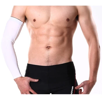 1Pcs Kvėpuojantis Quick Dry UV Apsauga Veikia Arm Rankovėmis Krepšinio Alkūnė Trinkelėmis Fitneso rankų apsaugai, apsaugantys Sporto Dviračiu Rankos Šildytuvus