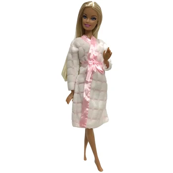 NK Viena Vnt Lėlės, Chalatas, Vonios kambario Kostiumai Žiemos Pajama Dėvėti Miega Aprangą Barbie Lėlės Priedai Mergaičių Mėgstamiausia Dovana DZ