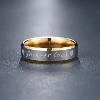 CACANA Nerūdijančio Plieno Žiedai Moterims Amžinai Meilės Ratas Dalyvavimas Mados Juvelyrika, Žiedai 10530