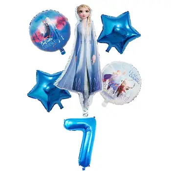 1 Set Elsa Disney Užšaldyti Princesė Helio Balionai Skaičius Baby Shower Folija Globos Gimtadienio Dekoracijos Vaikams, Žaislai Mergina Dovana