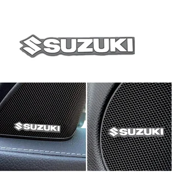 3D Automobilių Lipdukas Stilius Aliuminio Emblema interjero Garsiakalbių garso Ženklelis Suzuki SWIFT VITARA SX4 10704