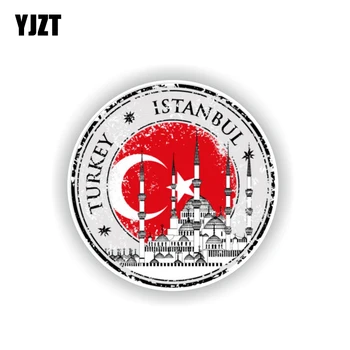 YJZT 10.5 CM*10.5 CM Asmenybės Turkijos Stambulo Automobilių Lipdukas Motociklo Kūno Decal Stciker 6-2219