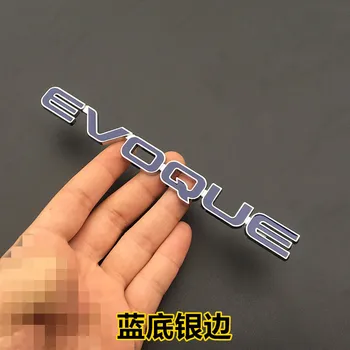 EVOQUE Logotipas 3D Metalo Uodega Logotipas Ženklelis Auto Šildomi Šoniniai Turbo Lipdukai Automobilio Lipdukas, skirtas ŽEMĖS RANGE ROVER Evoque 