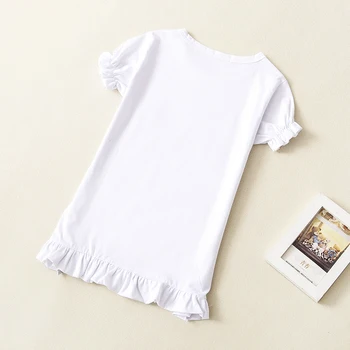 Vaikų Vasaros Drabužių Stiliaus Merginos Trumpas rankovės Baltos spalvos sportinius marškinėlius, Madingi Atsitiktinis Viršų Baby Girl Pagrindinis t-shirt Roupa Infantil 11107