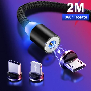 1M 2M Magnetinio USB Kabelio 