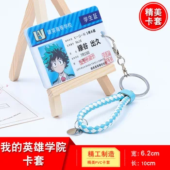 Anime Mano Herojus akademinės bendruomenės key chain PVC keychain Asui Tsuyu Ochaco Uraraka Kaminari Denki Visi Gali Trintukas Galvos Autobusų kortele juokinga