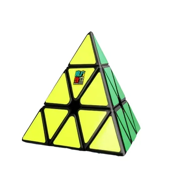 MoYu 3x3x3 Trikampis Cubing Klasėje Meilong 3x3 Piramidę, Kubą Stickerless Magija Greitis Profesinės Įspūdį Švietimo Žaislai vaikas 1128