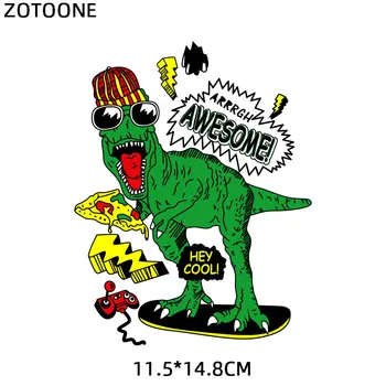 ZOTOONE Animacinių filmų Dinozaurų Laišką Pleistras Vaikams Geležies Šilumos perdavimas Drabužių Programos 