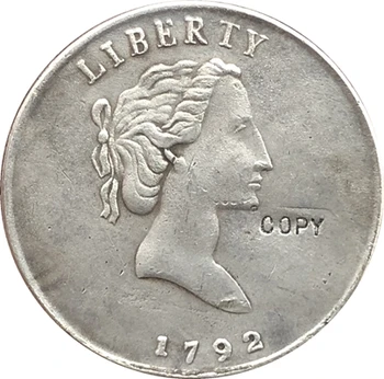 Didmeninė 1792 Ketvirtį Dolerio Monetos Kopiją coper gamybos sidabruotas 11387