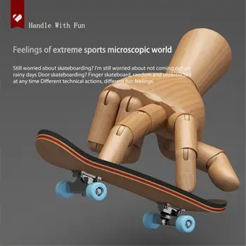 Vaikų Švietimo Žaislai, dovanos Pirštų Riedlentė Mediniai Fingerboard Žaislas Profesinės Stentai Finger Skate Rinkinys