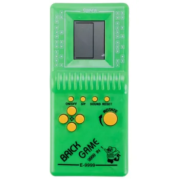 1PCS Klasikinis Tetris Andheld Žaidimų Konsolės Vaizdo Grotuvas Spalvų Maišymo LCD Žaislai Įdomus Plytų Įspūdį Kišeniniais Žaidimų Žaidėjai
