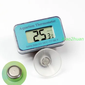 1pc Kompaktiškas Mini Skaitmeninis Povandeninis Žuvų Bakas Akvariumo Termometras LCD Ekranas 116986