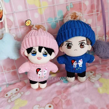 20cm Kūdikių Lėlės Aprangą Pliušinis Lėlės Drabužius Puikus Hoodie Įdaryti Žaislas Lėlės Priedai Korėja Kpop EXO Idol Lėlės 1205