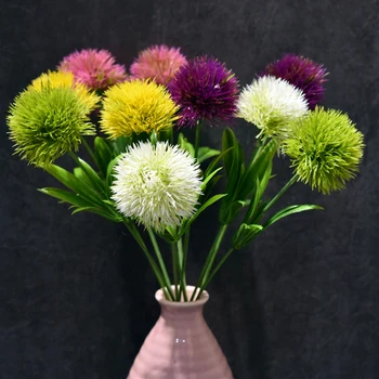 Dirbtinės Gėlės Nekilnojamojo Touch Kiaulpienių Padirbtų Augalų Plastikinės Gėlės Vidaus Apdailos Spalvotų Vestuves Netikrą Gėlės