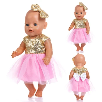 Naujas Mados Suknelė Dėvėti 43cm Baby Doll, 17 Colių Gimusių Kūdikių Lėlės Drabužiai Ir Aksesuarai, Balionas neįtraukti 12567