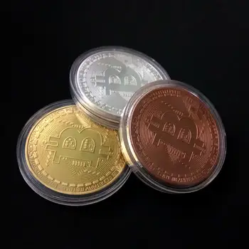 Paauksuoti Bitcoin Moneta, Kolekcines, Dovana Casascius Tiek Monetos BTC Monetos Meno Kolekcija Fizinio Aukso Progines Monetas 1288