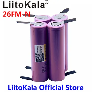 Nauji Originalus Liitokala 18650 2600mAh baterija ICR18650-26FM Li-ion, 3,7 V įkrovimo baterija (akumuliatorius+ PASIDARYK pats Nikelio lapas