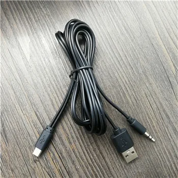 Micro USB Vyrų Vyrų USB 2.0 5pin Standarto + 3.5 mm AUX Audio jungtis Ryšio Adapterio Kabelis, skirtas Garsiakalbis Mp3 MP4 Grotuvas