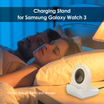 Silikono Smart Žiūrėti Įkrovimo Dokas Turėtojui Samsung Galaxy Žiūrėti 3 Aktyvus 1 2 Galia Laikiklio Stovas, Kroviklis Stotis Laikiklis