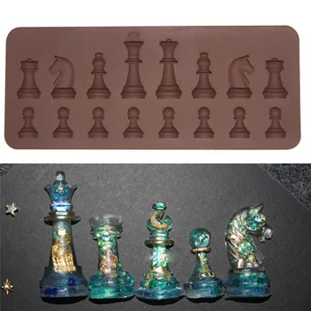 3D Silikono Tortas Pelėsių Tarptautinės Šachmatų Formos Tortas Dekoravimo Pelėsių Saldainiai, Šokoladas Minkštas Keksiukų Kepimo Įrankiai 13911