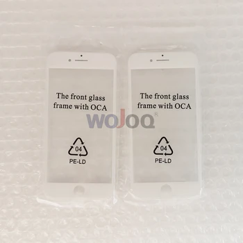 AAA Kokybės Priekinės Stiklo iphone 7 8 6 6s Plius LCD Touch Stiklas su karkasu Bezel + OCA Pakeitimo Remontas dalis 14050