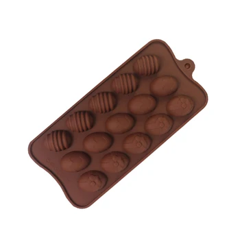 15 Skylių Silikono Šokolado Pelėsių 3D Minkštas Bedantis Skardas Kepimo Įrankiai Naujas Velykų Kiaušiniai Muilo Formos Saldainiai Baras Tortas Dekoravimo Liejimo formos 14124