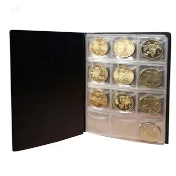 120 Kišenės Mini Monetų Kolekciją Albumą Užsisakyti Proginės Monetos Turėtojų Albumus Mini Cento Moneta Saugojimo Krepšys Ženklelis Pinigų Organizatorius 1419