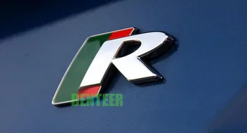 6.9*3,5 cm Cinko Lydinys, auto 3D R Logotipas Ženklelis Automobilių kėbulo lipdukas Automobilio Galinės Apdailos Lipdukas, Skirtas Jaguar XF XJ XK