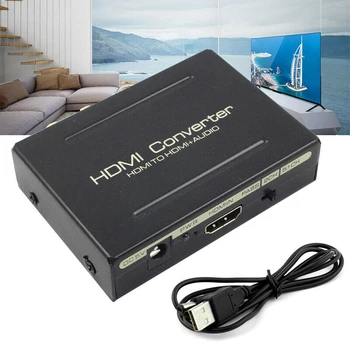 Audio Extractor Keitiklis, HDMI suderinamus SPDIF Optinė RCA Adapteris Parama 5.1 CH Formatas Išėjimo buitinė technika