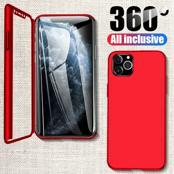 360 Pilną apsauginį Dangtelį Telefono dėklas Skirtas iPhone SE 2020 6 6S 8 7 Plius PC Coque 