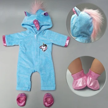 Kūdikių lėlės rompers drabužius naujagimis baby doll pižama drabužius roupas de bebe lėlės recem nascido 16404