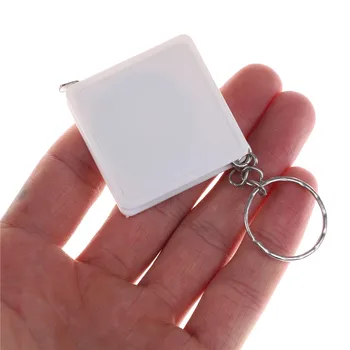 Mini Juostos Priemonė Su Key Chain Plastikiniai Nešiojami Ištraukiama Valdovas Cm/Colių Juosta Priemonė