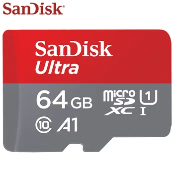 Originalios SanDisk Ultra Micro SD 128 GB 256 GB Kortelė Didelės Spartos 10 Klasė A1 UHS-I TF Atminties Kortelės Microsd 64GB 16GB 32GB