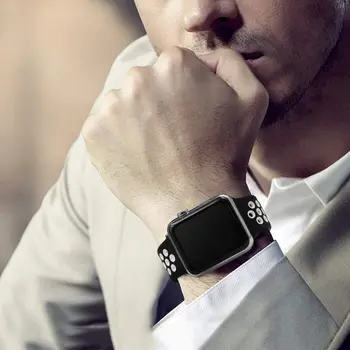 Spausdinti Diržu, Apple Watch 6 Juostos 44mm 40mm 42mm 38mm Silikoninė Apyrankė apyrankės diržas iwatch serijos 3 4 5 6 SE 17060