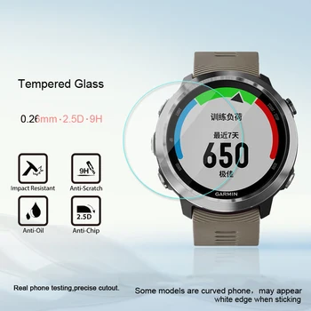 3PCS Grūdinto Stiklo, Skirtas Garmin Forerunner 645/935/735xt Ekrane Žiūrėti Apsauginės Plėvelės Guard Premium Smart Watch Priedai 17118