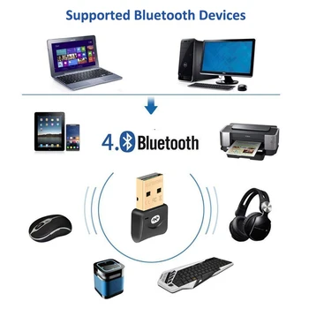 USB Bluetooth Adapteris Belaidis Bluetooth Dongle Kompiuterių PC 4.0 Blutooth Adapteris Micro 