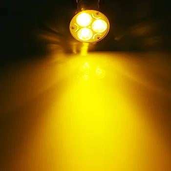 Didelis Skatinimo MR16 3 LED Energijos Taupymo Dėmesio Žemyn Šviesos Namuose Lempos Lemputė DC12V Raudona/Geltona/Mėlyna/Žalia