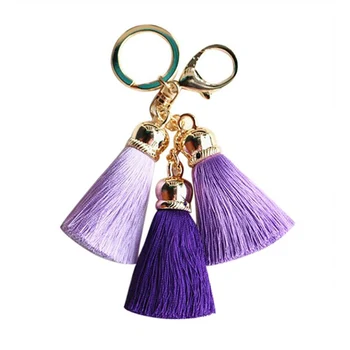 Karšto pardavimo Spalvinga Key Chain Bag AccessoriesIce Šilko Kutas Pompom Automobilio Pultelio Rankinės, Raktų Žiedas