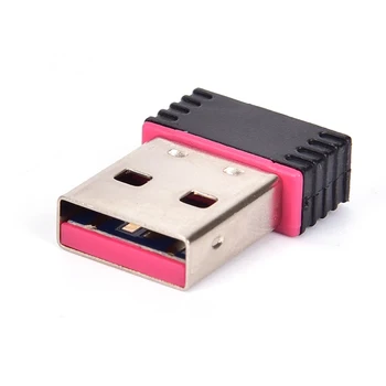 Mini USB WiFi Adapteris 150Mbps Wi-Fi Adapterį, KOMPIUTERIO USB, Ethernet, WiFi Tinklo plokštė Antena 