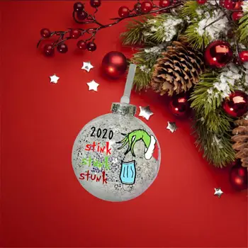 Kalėdų Kamuolys Papuošalai Kalėdų Dovanos Laimingų Naujųjų Metų Dropshipping 2020 Kalėdų Pakabukas Kalėdų Eglutės Kabinti Kamuolys Sniego Kamuolys