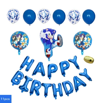 Sonic The Hedgehog Balionai Vaikams, Žaislai, Superhero Sega Žaidimas Gerbėjai Sonic Balionas Su Gimtadieniu Laišką Balionas Reklama 2187