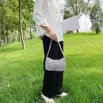 Mados Išskirtinį Pirkinių Krepšys Nešiojamų Moterų Oda Pečių Maišą Karvė Dot Spausdinti PU Rankinės Lady Pažasties Pirkinių Piniginės 23108