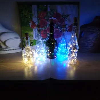 3M 30LEDS LED Varinės Vielos Corker String Pasakų Žibintai Stiklo Amatų Butelį, naujieji Metai, Kalėdos, Valentino Vestuvių Dekoravimas 23300