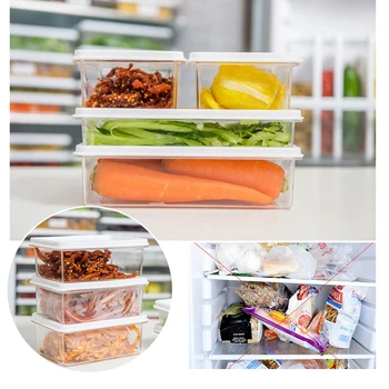 Šaldytuvas Maisto Produktų Laikymo Dėžutė Virtuvės Saugojimo Gali Užkandžių, Daržovių Saugykla Namų Ūkio Plastikiniai Vaisių Saugojimo Dėžutė Grūdų Talpyklos 2405